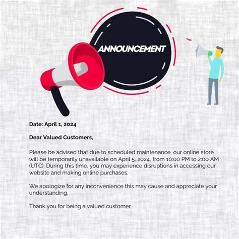 URGENT ANNOUCEMENT: As of 6:00am .